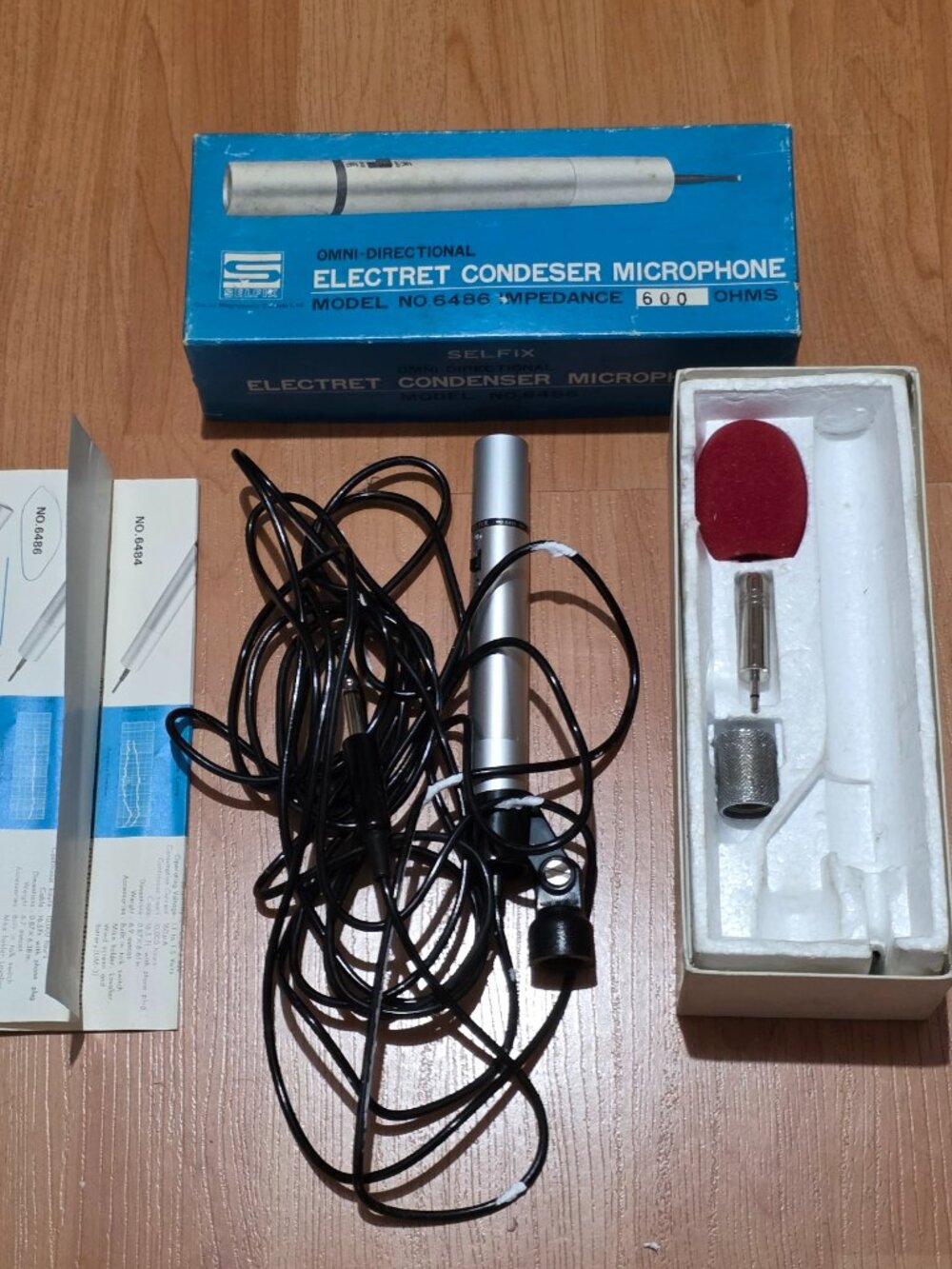 Vintage Selfix 6486 Electret Condenser Microphone – Made in Japan